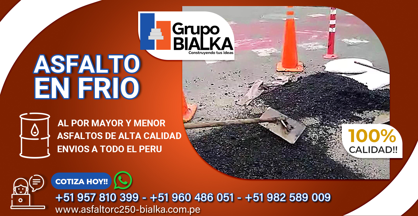 venta de asfalto en frio